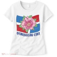 Dominican Girl Flag Women's T-Shirt thumb 0