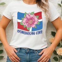 Dominican Girl Flag Women's T-Shirt thumb 2