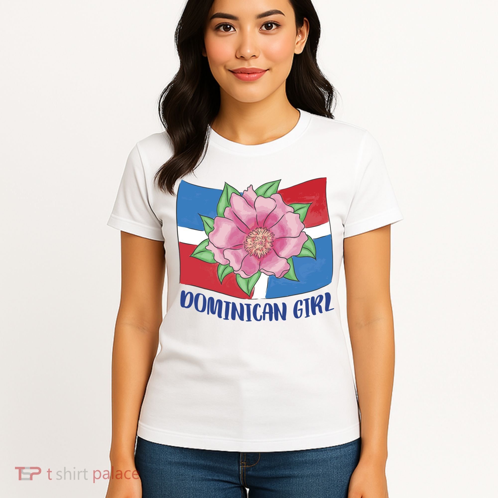 Dominican Girl Flag Women's T-Shirt