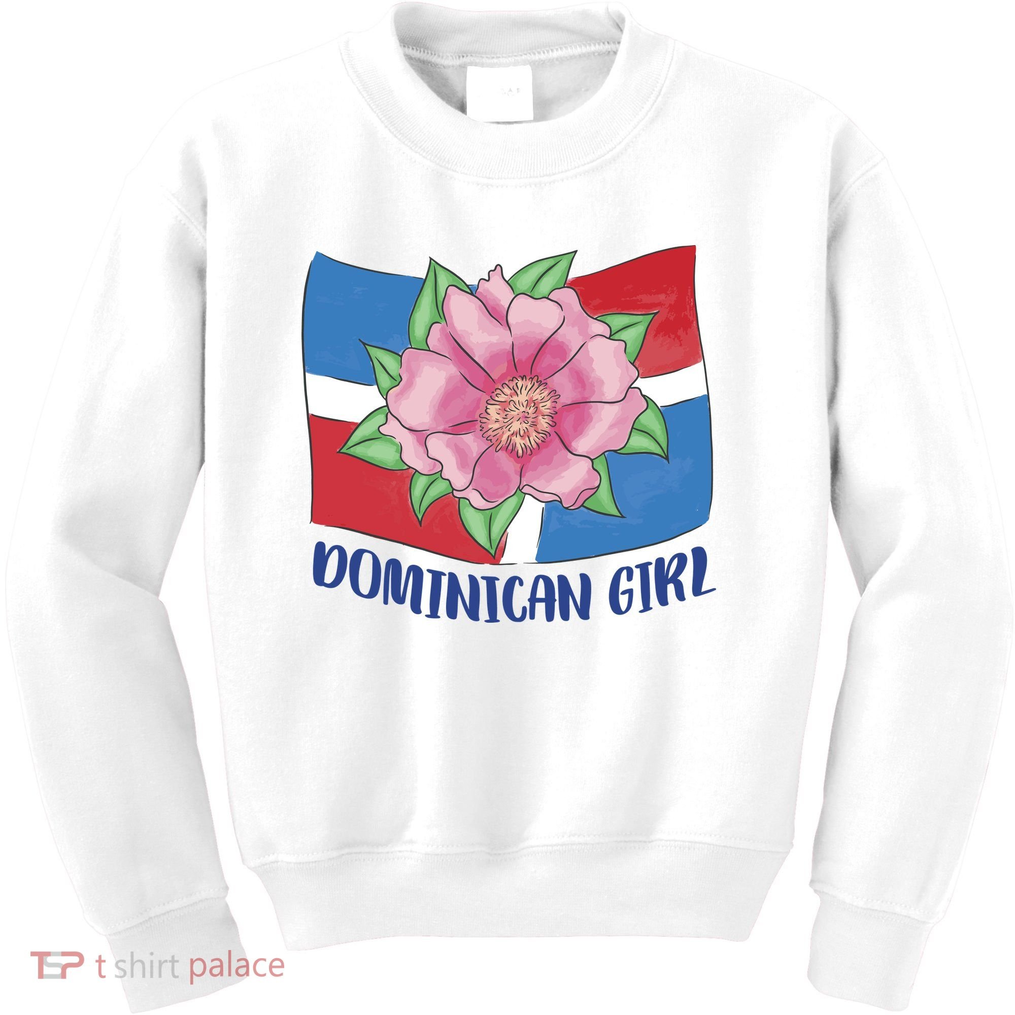 Dominican Girl Flag Kids Sweatshirt