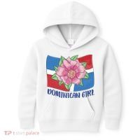 Dominican Girl Flag Kids Hoodie thumb 0