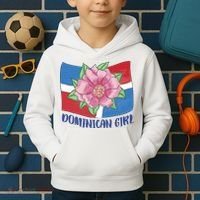 Dominican Girl Flag Kids Hoodie thumb 2