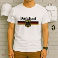 Deutschland Germany Flag Coat Of Arms Eagle Banner Vintage T-Shirt thumb 6
