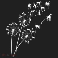 Dandelion Greyhound Flower Floral Greyhound Tree Women's Sweatshirt thumb 2