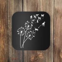 Dandelion Greyhound Flower Floral Greyhound Tree Coaster thumb 0
