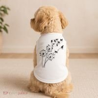 Dandelion Greyhound Flower Floral Greyhound Tree Doggie Tank thumb 2