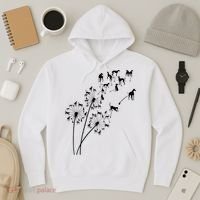 Dandelion Greyhound Flower Floral Greyhound Tree Hoodie thumb 3