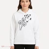Dandelion Greyhound Flower Floral Greyhound Tree Hoodie thumb 5