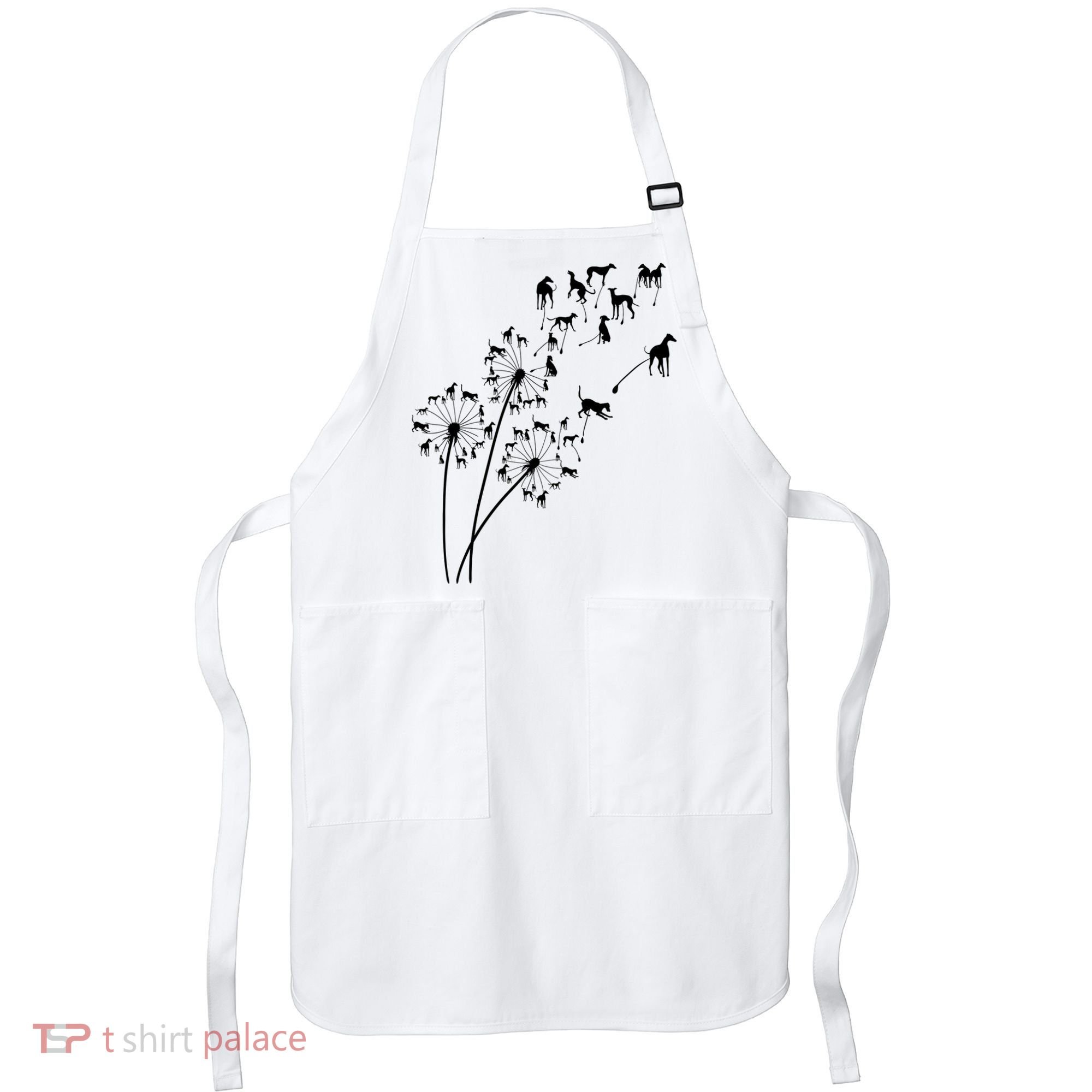 Dandelion Greyhound Flower Floral Greyhound Tree Apron