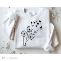 Dandelion Greyhound Flower Floral Greyhound Tree Sweatshirt thumb 2