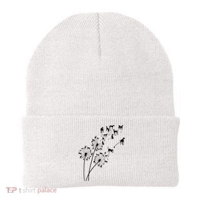 Dandelion Greyhound Flower Floral Greyhound Tree Beanie