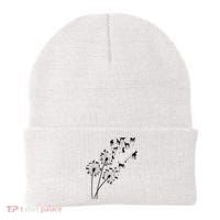 Dandelion Greyhound Flower Floral Greyhound Tree Beanie thumb 0