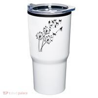 Dandelion Greyhound Flower Floral Greyhound Tree Tumbler thumb 0