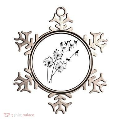 Dandelion Greyhound Flower Floral Greyhound Tree Ornament