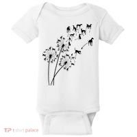 Dandelion Greyhound Flower Floral Greyhound Tree Baby Bodysuit thumb 0