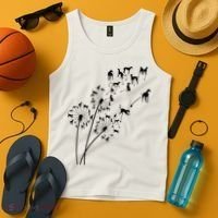 Dandelion Greyhound Flower Floral Greyhound Tree Tank Top thumb 4