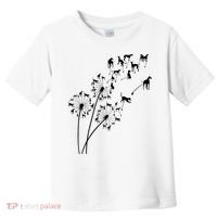 Dandelion Greyhound Flower Floral Greyhound Tree Toddler T-Shirt thumb 0
