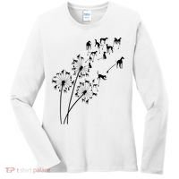 Dandelion Greyhound Flower Floral Greyhound Tree Women's Long Sleeve Shirt thumb 0