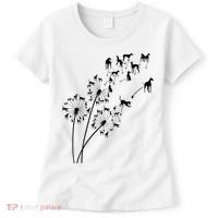 Dandelion Greyhound Flower Floral Greyhound Tree Women's T-Shirt thumb 0