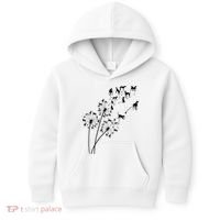Dandelion Greyhound Flower Floral Greyhound Tree Kids Hoodie thumb 0