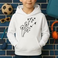Dandelion Greyhound Flower Floral Greyhound Tree Kids Hoodie thumb 2