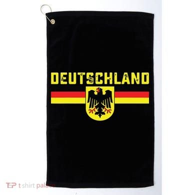 Deutschland Germany Flag Eagle German National Golf Towel