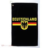 Deutschland Germany Flag Eagle German National Golf Towel thumb 0