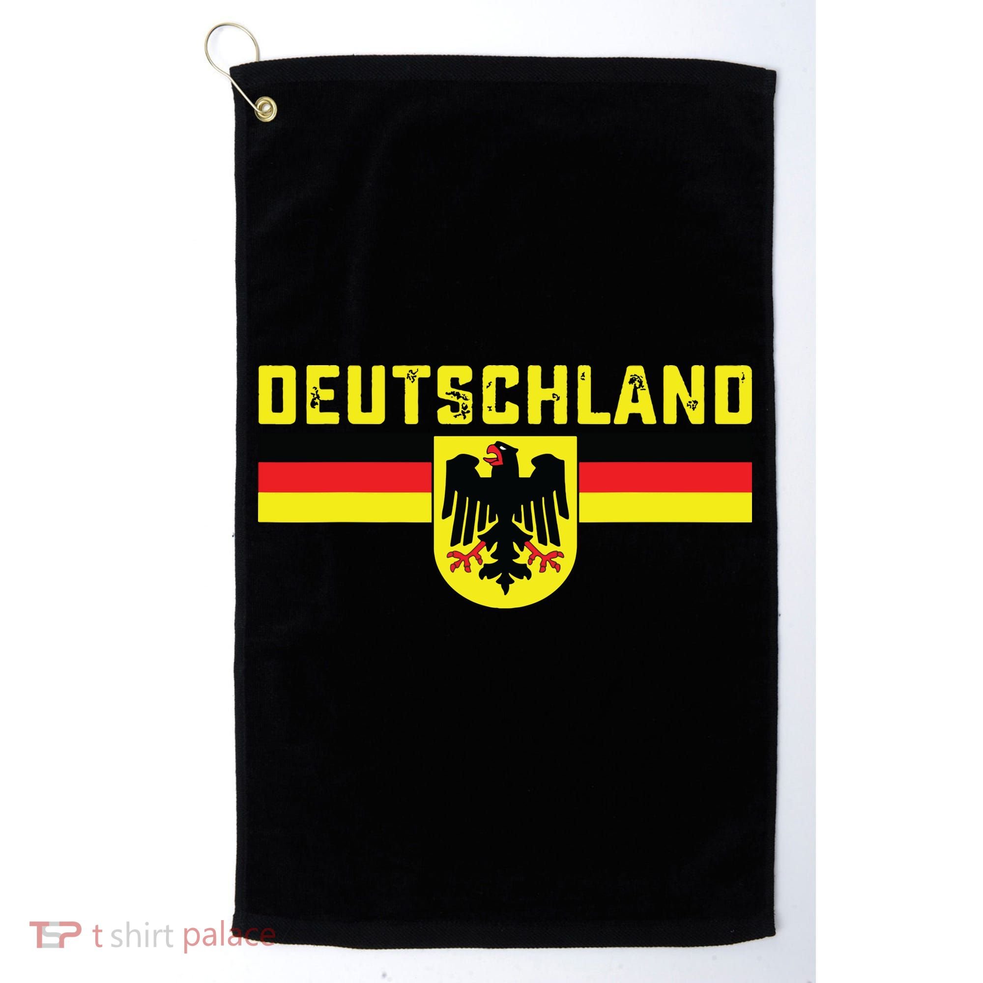 Deutschland Germany Flag Eagle German National Golf Towel