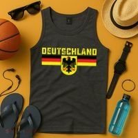 Deutschland Germany Flag Eagle German National Tank Top thumb 4