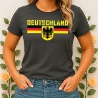 Deutschland Germany Flag Eagle German National Women's T-Shirt thumb 2