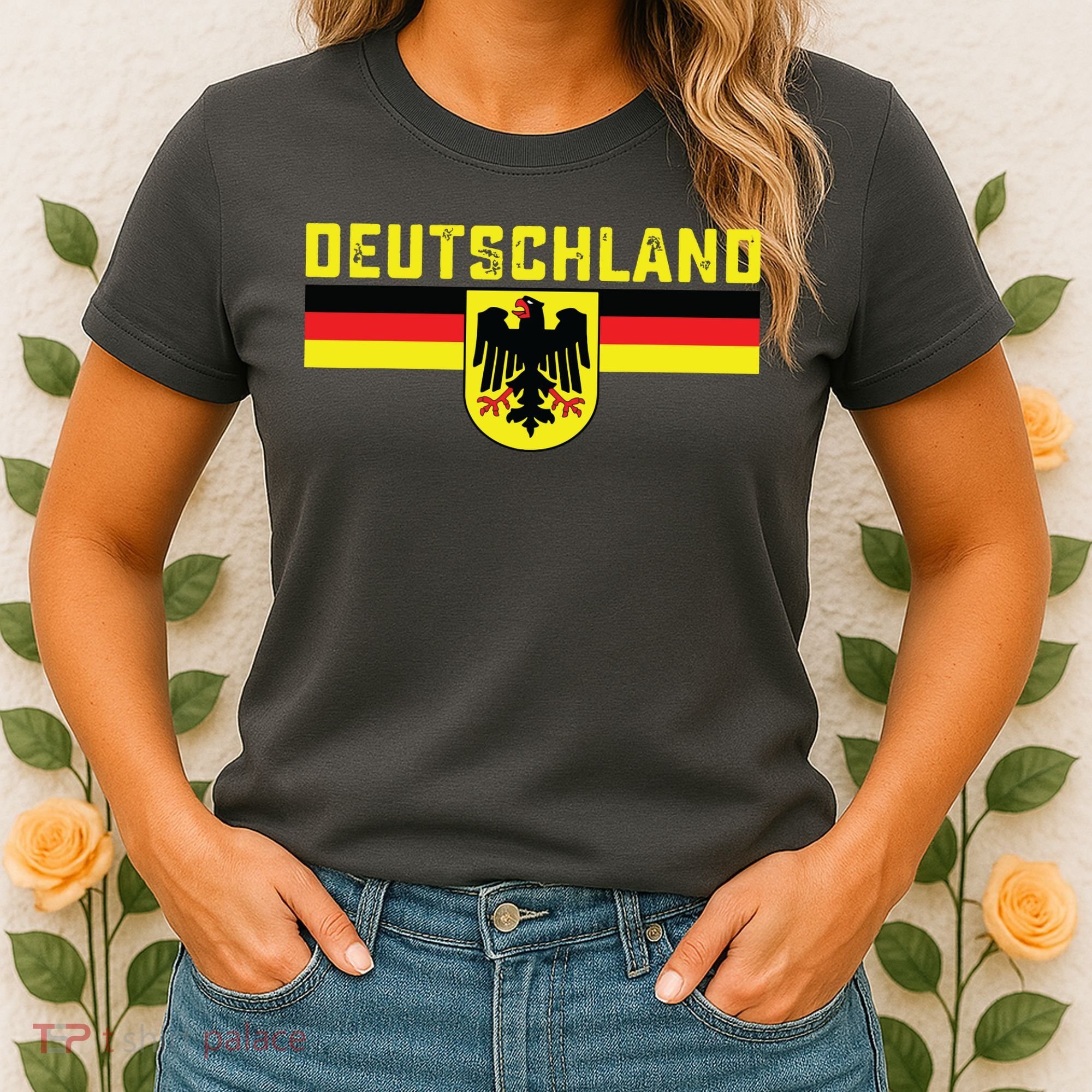 Deutschland Germany Flag Eagle German National Women's T-Shirt