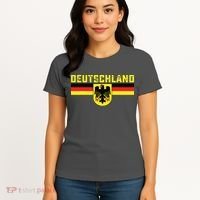 Deutschland Germany Flag Eagle German National Women's T-Shirt thumb 4