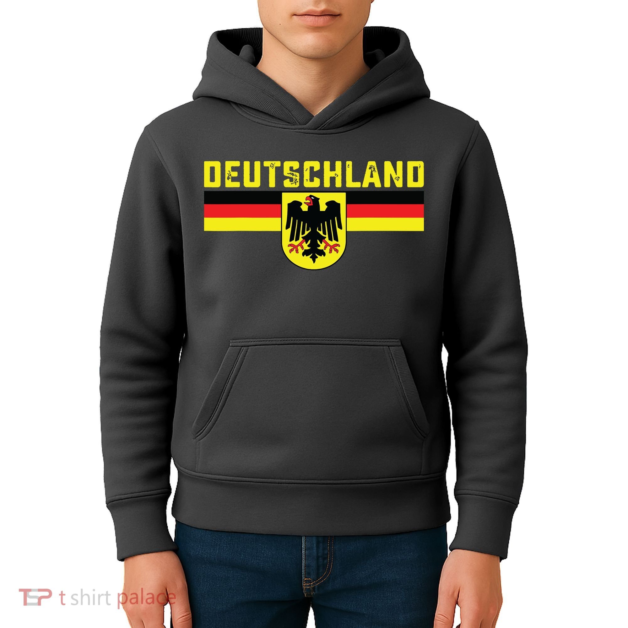 Deutschland Germany Flag Eagle German National Kids Hoodie