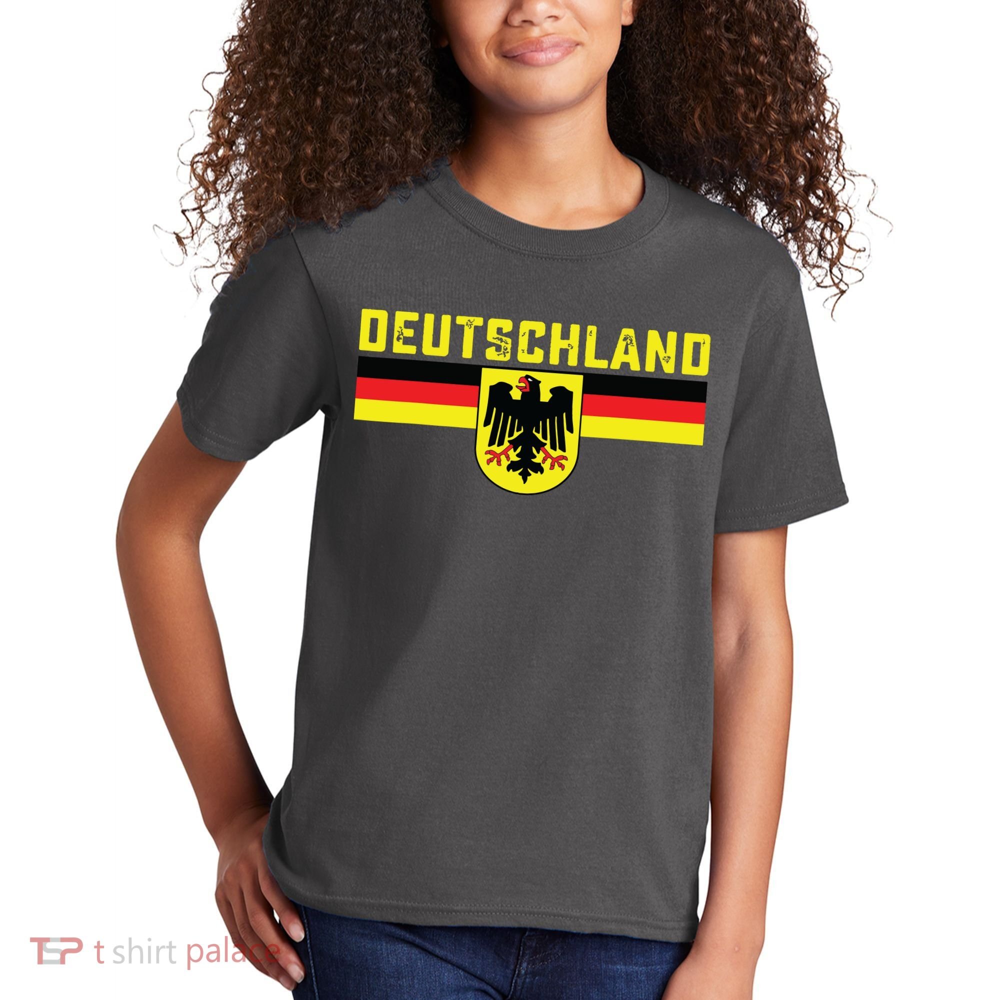 Deutschland Germany Flag Eagle German National Kids T-Shirt