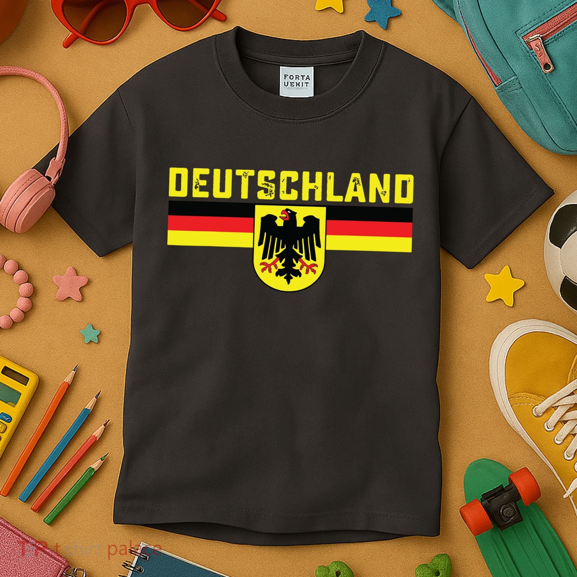 Deutschland Germany Flag Eagle German National Kids T-Shirt