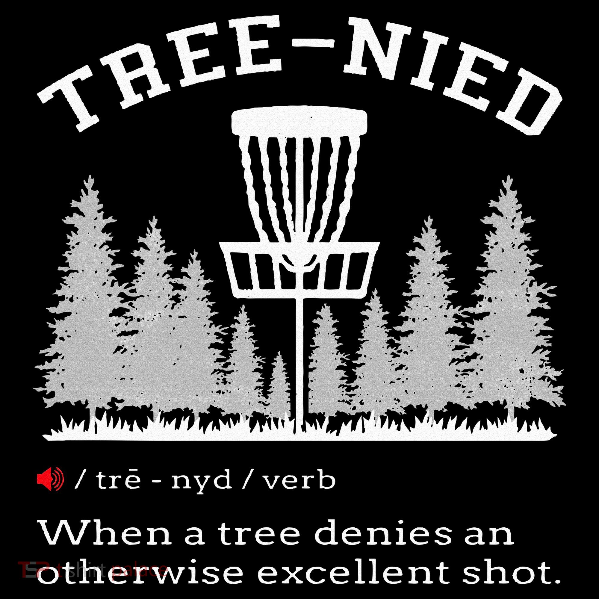 Disc Golf Funny Stupid Tree Treenied IV Apron
