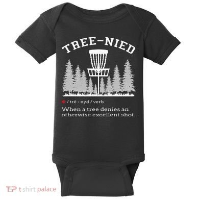 Disc Golf Funny Stupid Tree Treenied IV Baby Bodysuit