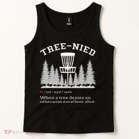 Disc Golf Funny Stupid Tree Treenied IV Tank Top thumb 2
