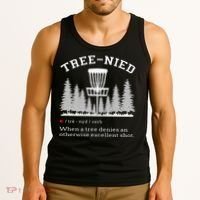 Disc Golf Funny Stupid Tree Treenied IV Tank Top thumb 3