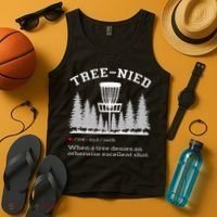 Disc Golf Funny Stupid Tree Treenied IV Tank Top thumb 4