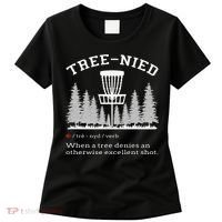 Disc Golf Funny Stupid Tree Treenied IV Women's T-Shirt thumb 0