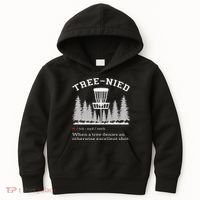Disc Golf Funny Stupid Tree Treenied IV Kids Hoodie thumb 0