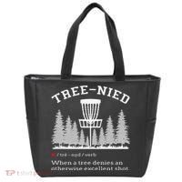 Disc Golf Funny Stupid Tree Treenied IV Tote Bag thumb 0