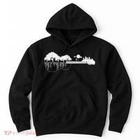 Disc Golf Flying Disc - Disc Golf Sunset Guitar Hoodie thumb 0