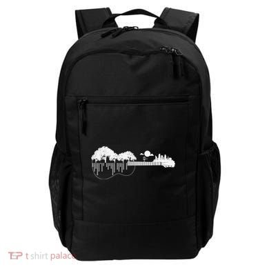 Disc Golf Flying Disc - Disc Golf Sunset Guitar Backpack