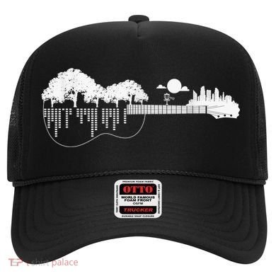 Disc Golf Flying Disc - Disc Golf Sunset Guitar Hat