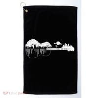 Disc Golf Flying Disc - Disc Golf Sunset Guitar Golf Towel thumb 0