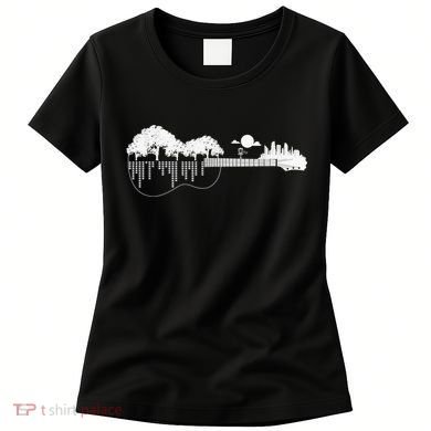 Disc Golf Flying Disc - Disc Golf Sunset Guitar Women's T-Shirt