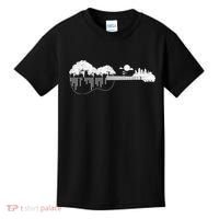 Disc Golf Flying Disc - Disc Golf Sunset Guitar Kids T-Shirt thumb 0
