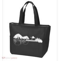 Disc Golf Flying Disc - Disc Golf Sunset Guitar Tote Bag thumb 3